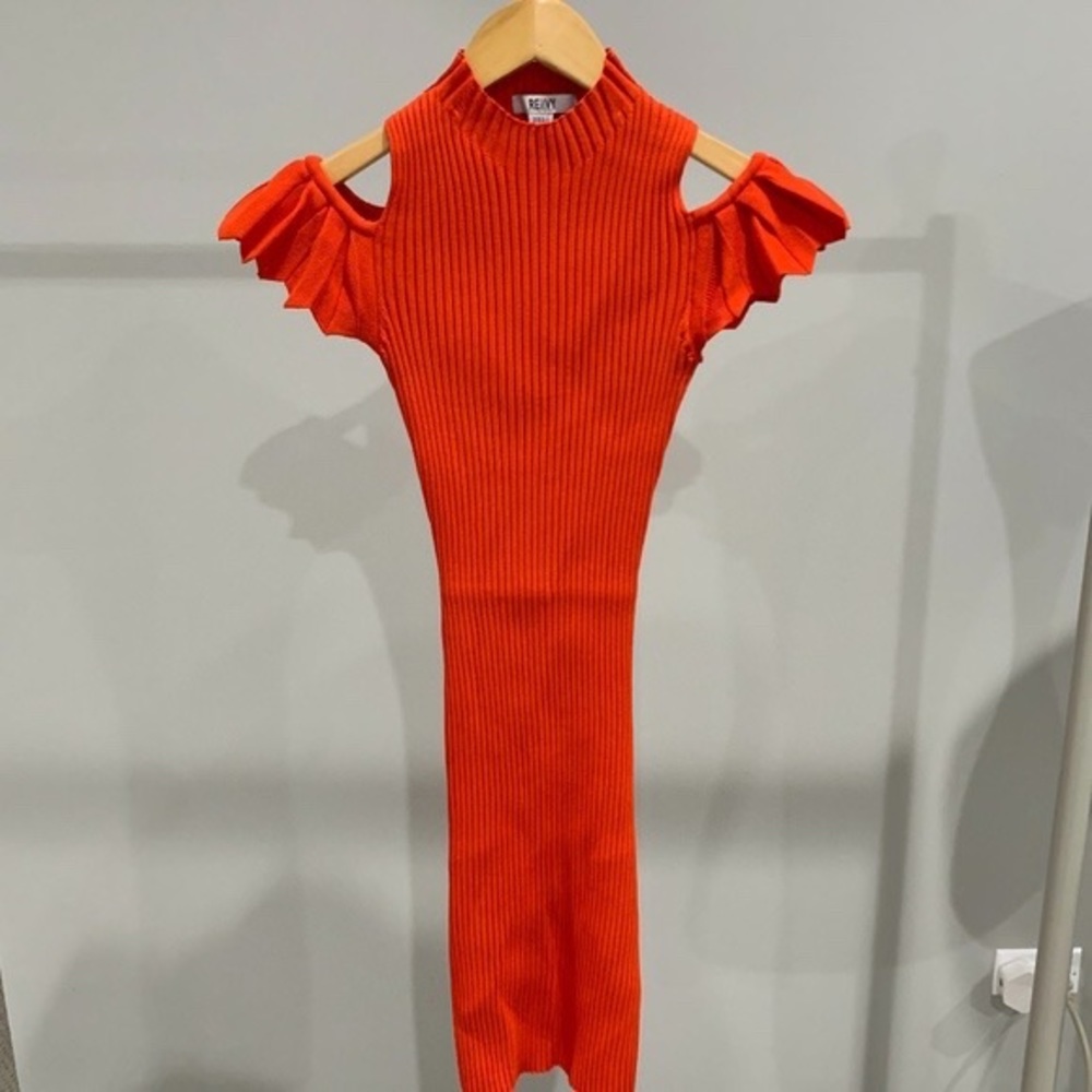 NWT RENVY Orange Dress, S